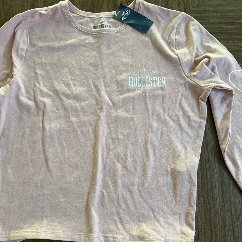 Hollister Pink Long Sleeve Shirt